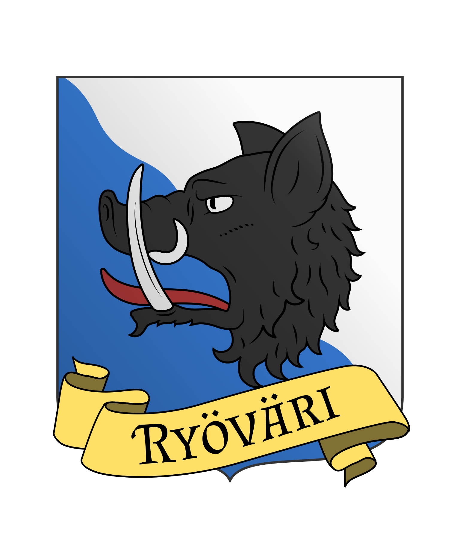 the guild's heraldry represents a sable board